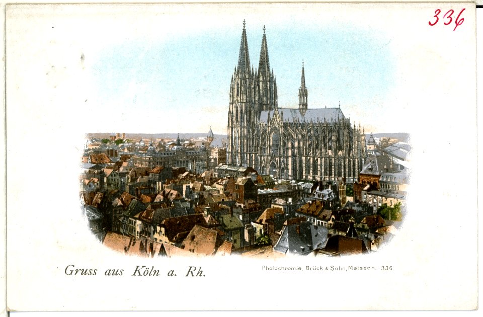 00336-Köln am Rhein-1898-Gesamtansicht-Brück & Sohn Kunstverlag