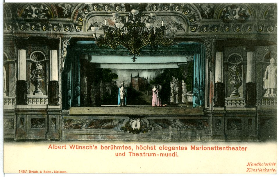 01495-Meißen-1900-Albert Wünschs Marionettentheater-Brück & Sohn Kunstverlag