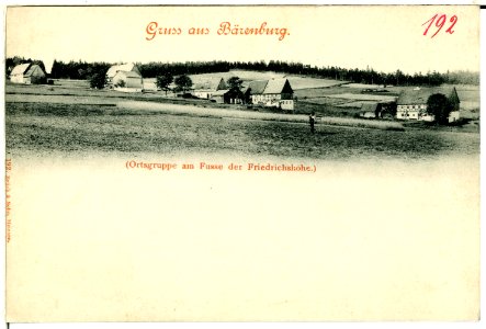 00192-Bärenburg-1898-am Fuß der Friedrichshöhe-Brück & Sohn Kunstverlag