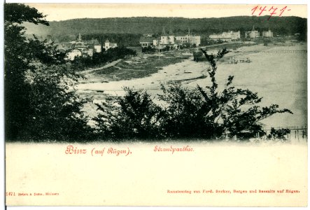 01471-Binz-1900-Strandpartie-Brück & Sohn Kunstverlag