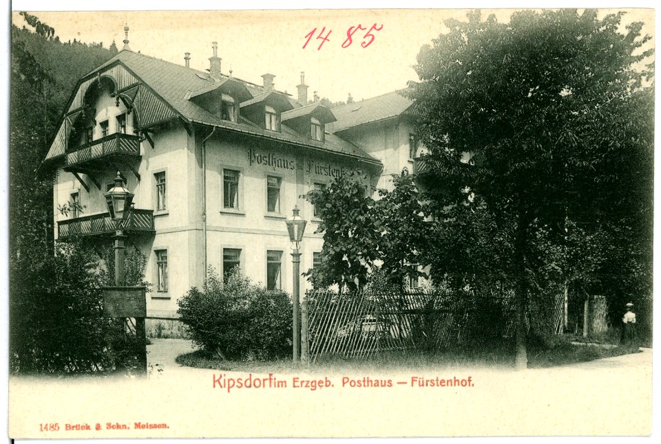 01485-Kipsdorf-1900-Posthaus Fürstenhof-Brück & Sohn Kunstverlag