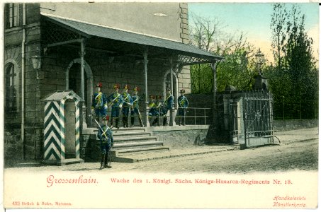 00432-Großenhain-1898-Wache des Husaren-Regiment Nr. 18-Brück & Sohn Kunstverlag