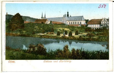00382-Oliva-1898-Schloß und Karlsberg-Brück & Sohn Kunstverlag