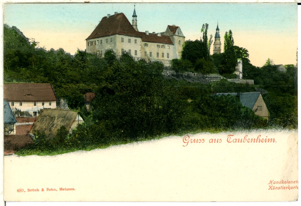 00489-Taubenheim (Klipphausen)-1898-Schloß-Brück & Sohn Kunstverlag