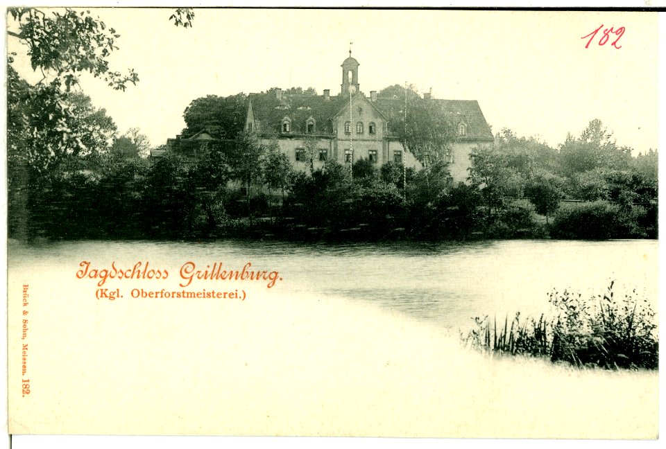00182-Grillenburg-1898-Jagdschloß-Brück & Sohn Kunstverlag