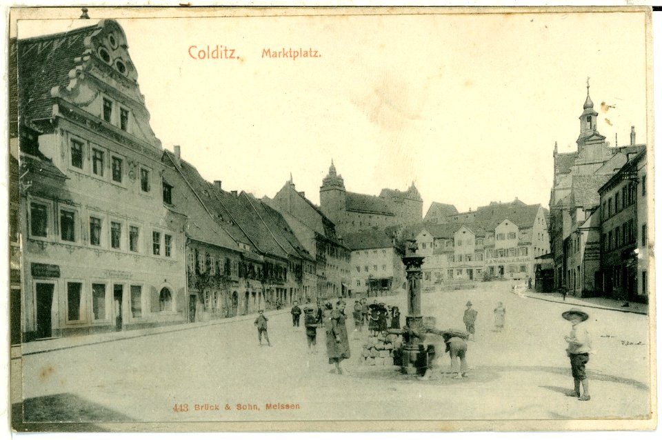 00443-Colditz-1898-Marktplatz-Brück & Sohn Kunstverlag