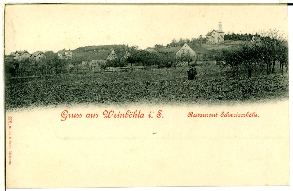 00279-Weinböhla in Sachsen-1898-Restaurant Schweizerhöhe-Brück & Sohn Kunstverlag