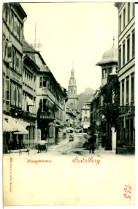 00135-Heidelberg-1898-Hauptstraße-Brück & Sohn Kunstverlag