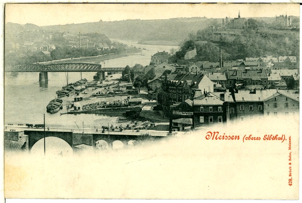 00428-Meißen-1898-oberes Elbtal-Brück & Sohn Kunstverlag