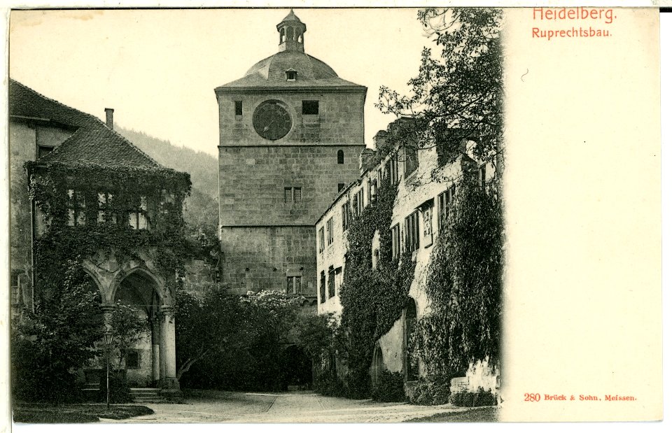 00280-Heidelberg-1898-Ruprechtsbau-Brück & Sohn Kunstverlag