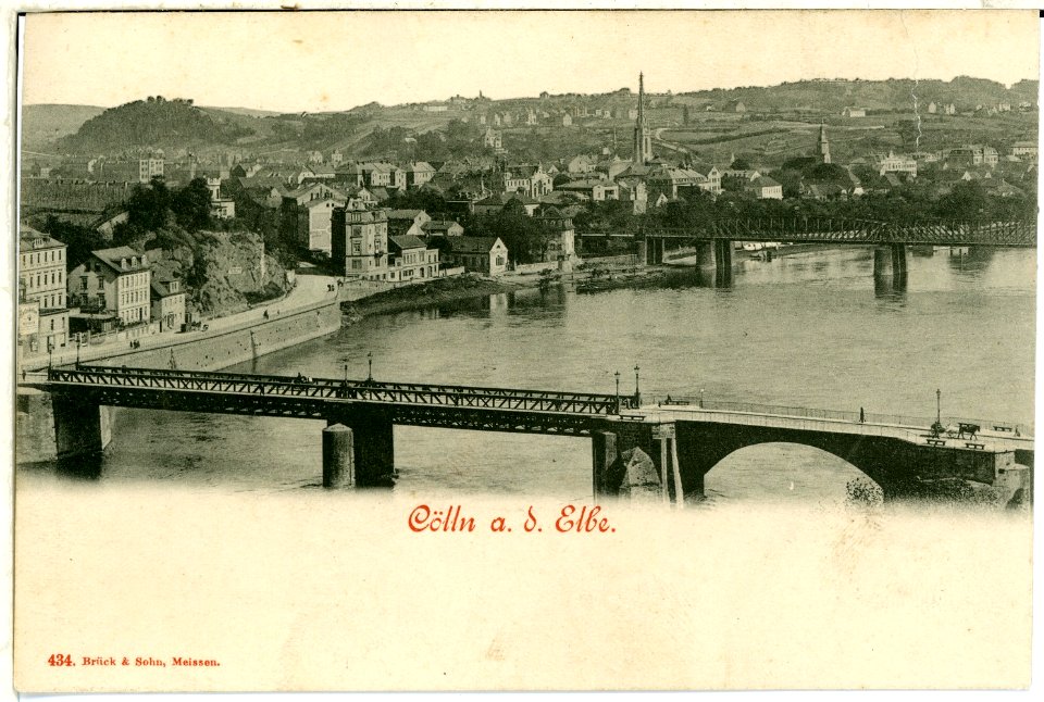00434-Meißen-1898-Cölln an der Elbe-Brück & Sohn Kunstverlag