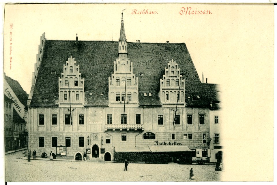 00290-Meißen-1898-Rathaus-Brück & Sohn Kunstverlag