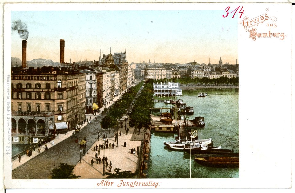 00314-Hamburg-1898-Alter Jungfernstieg-Brück & Sohn Kunstverlag