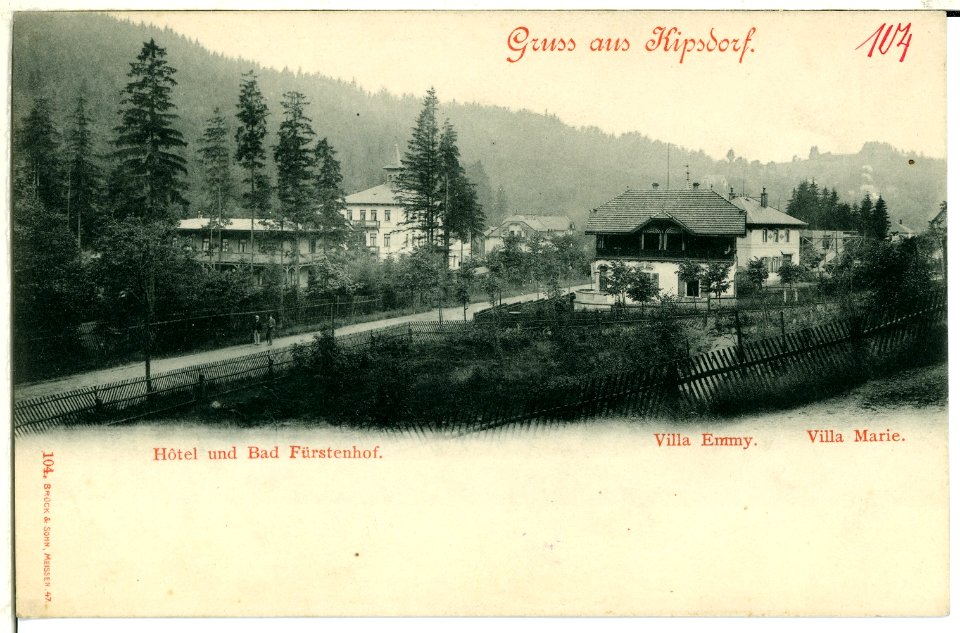 00104-Kipsdorf-1898-Hotel und Bad Fürstenhof, Villa Emmy, Villa Marie-Brück & Sohn Kunstverlag