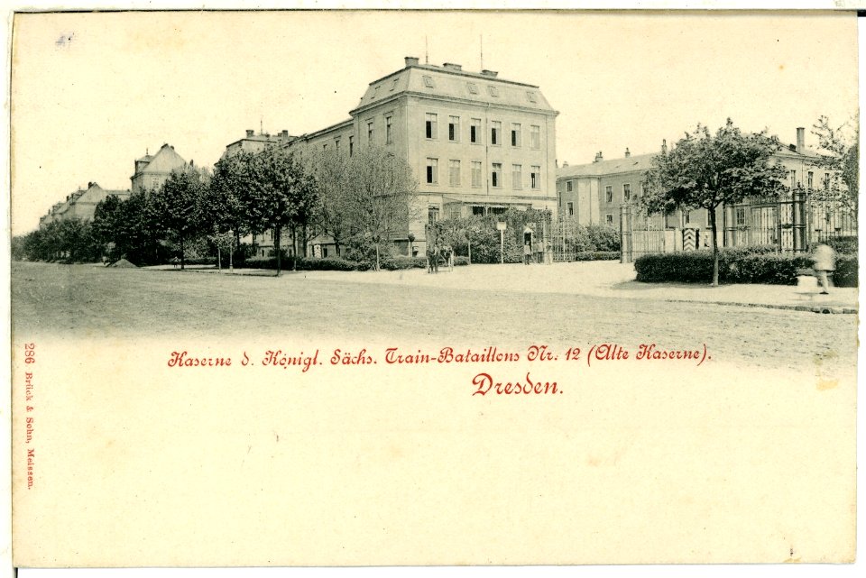 00286-Dresden-1898-Trainkaserne (Alte Kas.)-Brück & Sohn Kunstverlag