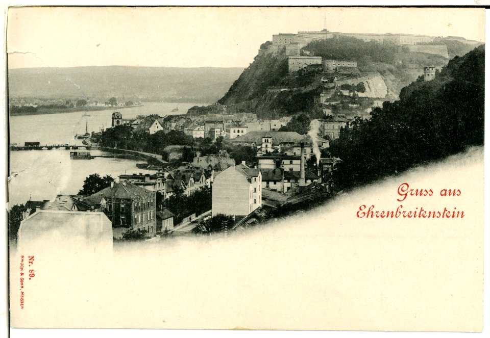00089-Ehrenbreitenstein-1898-Gesamtansicht-Brück & Sohn Kunstverlag