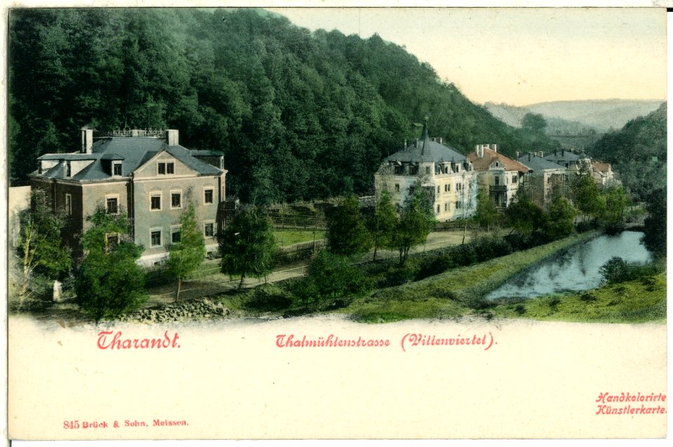 00845-Tharandt-1898-Thalmühlenstraße - Villenviertel-Brück & Sohn Kunstverlag