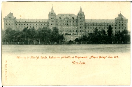 00076-Dresden-1898-Schützen-Kaserne-Brück & Sohn Kunstverlag