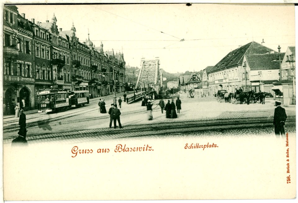 00758-Dresden-1898-Blasewitz - Schillerplatz-Brück & Sohn Kunstverlag