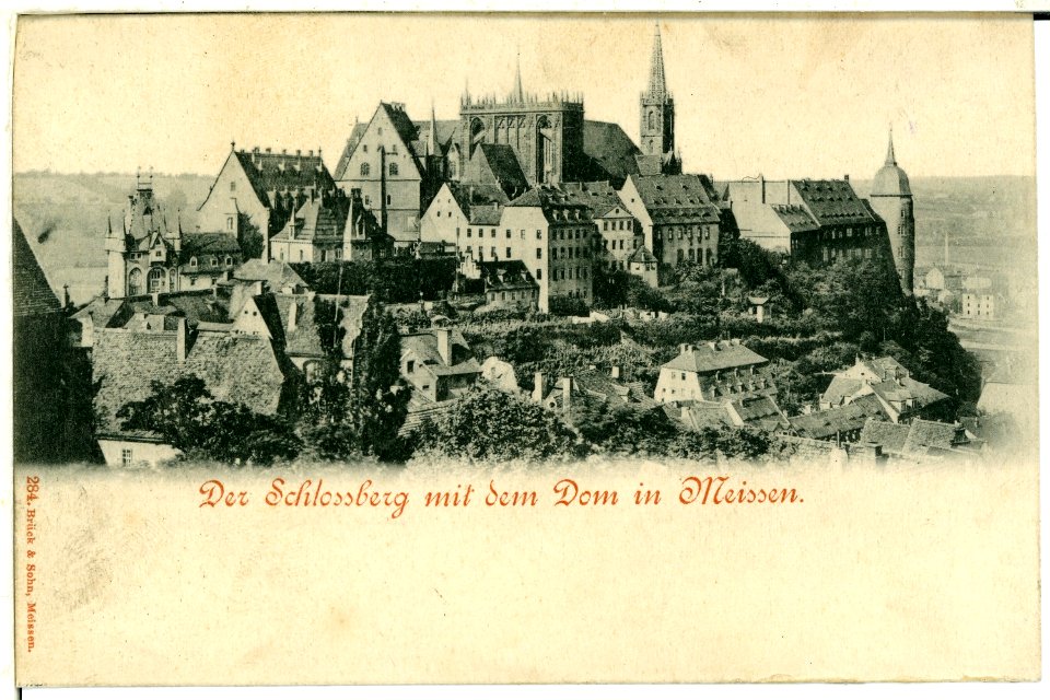 00284-Meißen-1898-Burgberg mit Dom-Brück & Sohn Kunstverlag