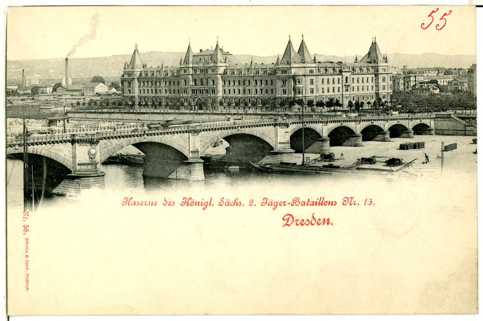 00055-Dresden-1898-Jägerkaserne-Brück & Sohn Kunstverlag