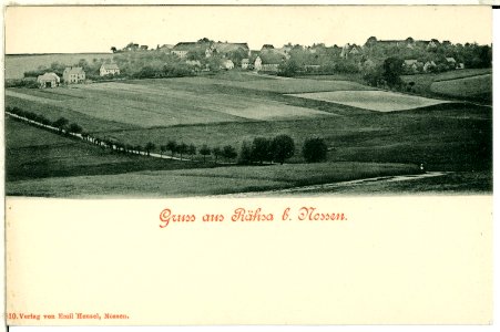 00810-Rähsa-1898-Blick aufs Dorf-Brück & Sohn Kunstverlag