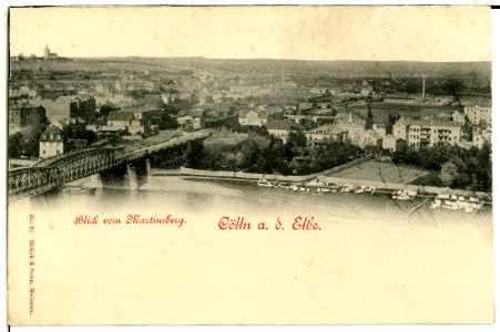 00037-Meißen-1897-Blick vom Martinsberg, Cölln-Brück & Sohn Kunstverlag