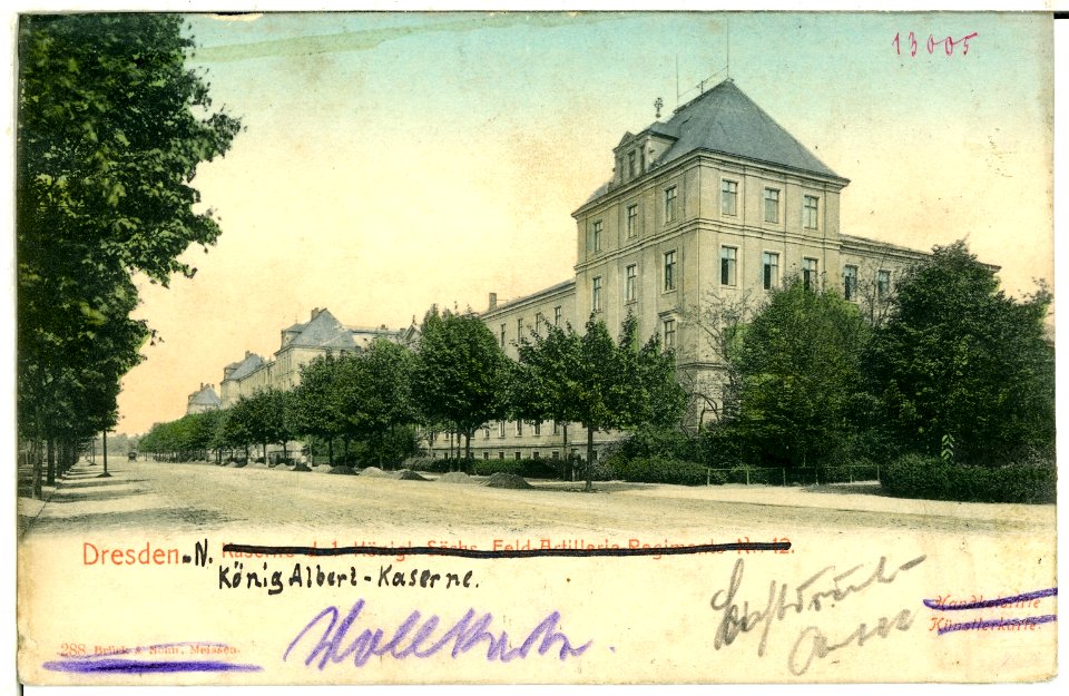 00288-Dresden-1898-König-Albert-Kaserne-Brück & Sohn Kunstverlag