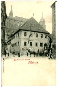 00051-Meißen-1898-Gasthof zur Sonne-Brück & Sohn Kunstverlag