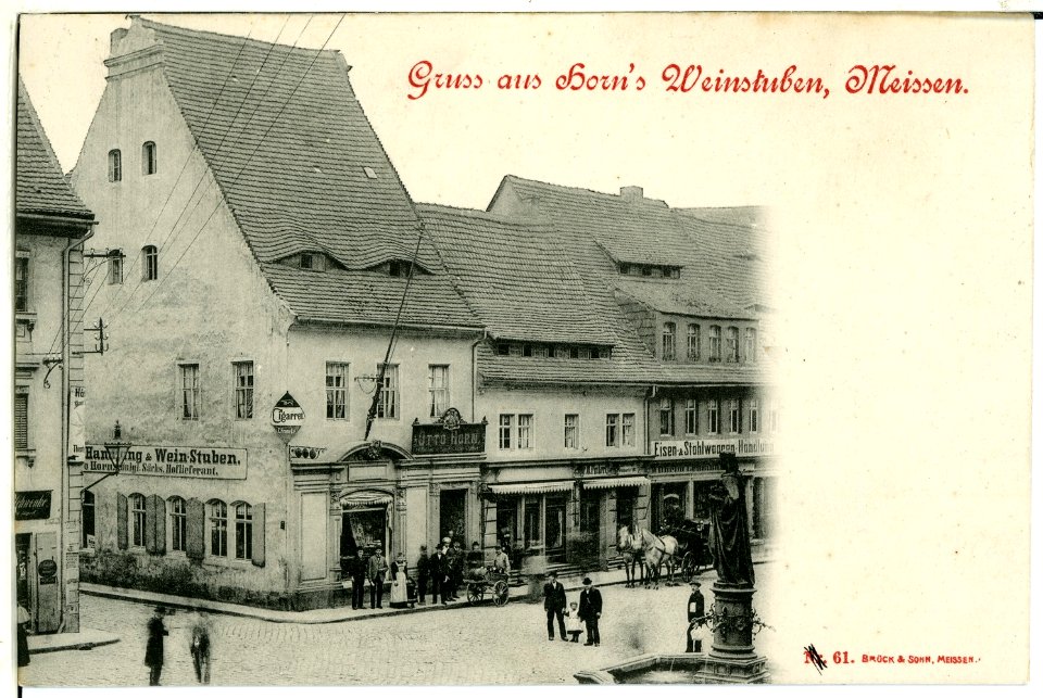 00061-Meißen-1898-Horns Weinstuben-Brück & Sohn Kunstverlag