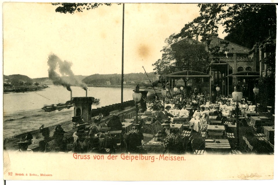 00092-Meißen-1898-Garten der Geipelburg-Brück & Sohn Kunstverlag