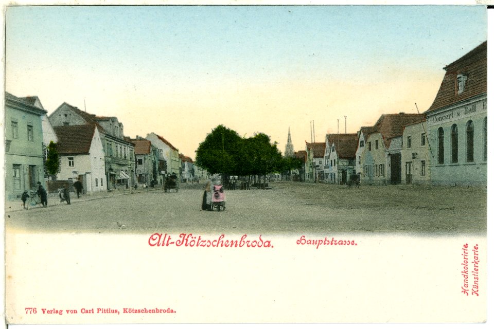 00776-Kötzschenbroda-1898-Alt-Kötzschenbroda, Hauptstraße-Brück & Sohn Kunstverlag