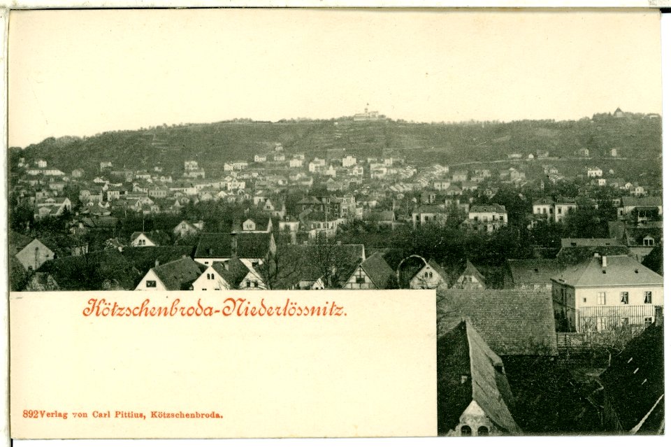 00892-Kötzschenbroda-1898-Niederlößnitz mit Blick zur Friedensburg-Brück & Sohn Kunstverlag