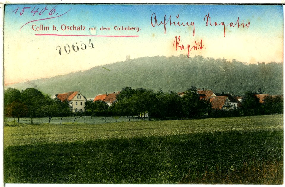 00867-Collm-Oschatz-1898-Blick zum Collmberg-Brück & Sohn Kunstverlag