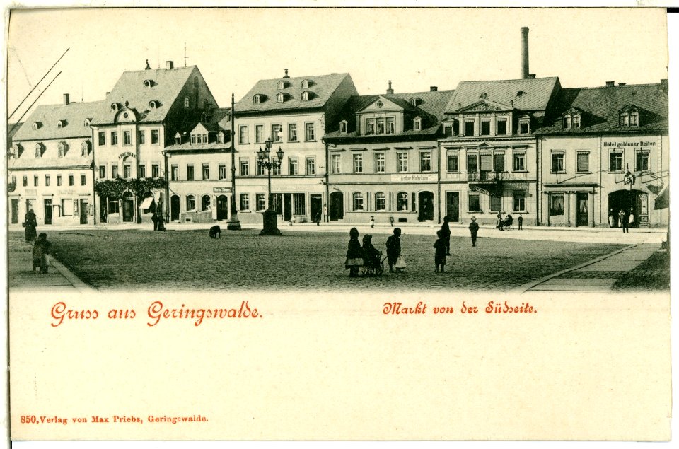 00850-Geringswalde-1898-Markt von der Südseite-Brück & Sohn Kunstverlag
