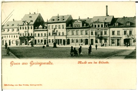 00850-Geringswalde-1898-Markt von der Südseite-Brück & Sohn Kunstverlag