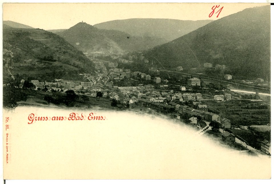 00081-Bad Ems-1898-Gesamtansicht-Brück & Sohn Kunstverlag