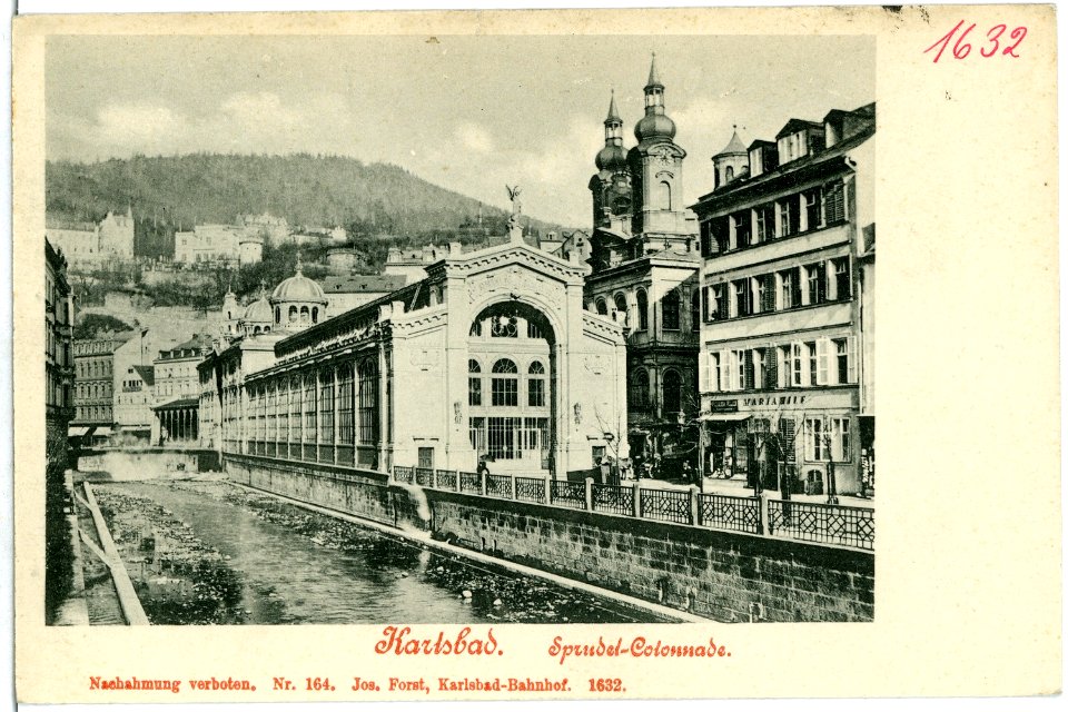 01632-Karlsbad-1901-Sprudel Colonade-Brück & Sohn Kunstverlag