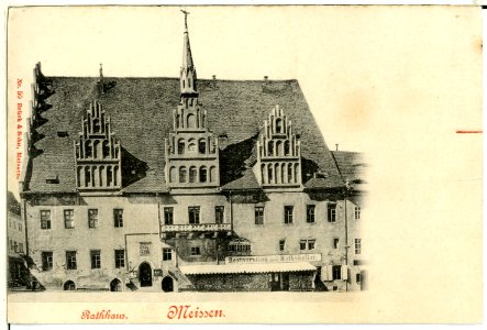 00050-Meißen-1898-Rathaus-Brück & Sohn Kunstverlag