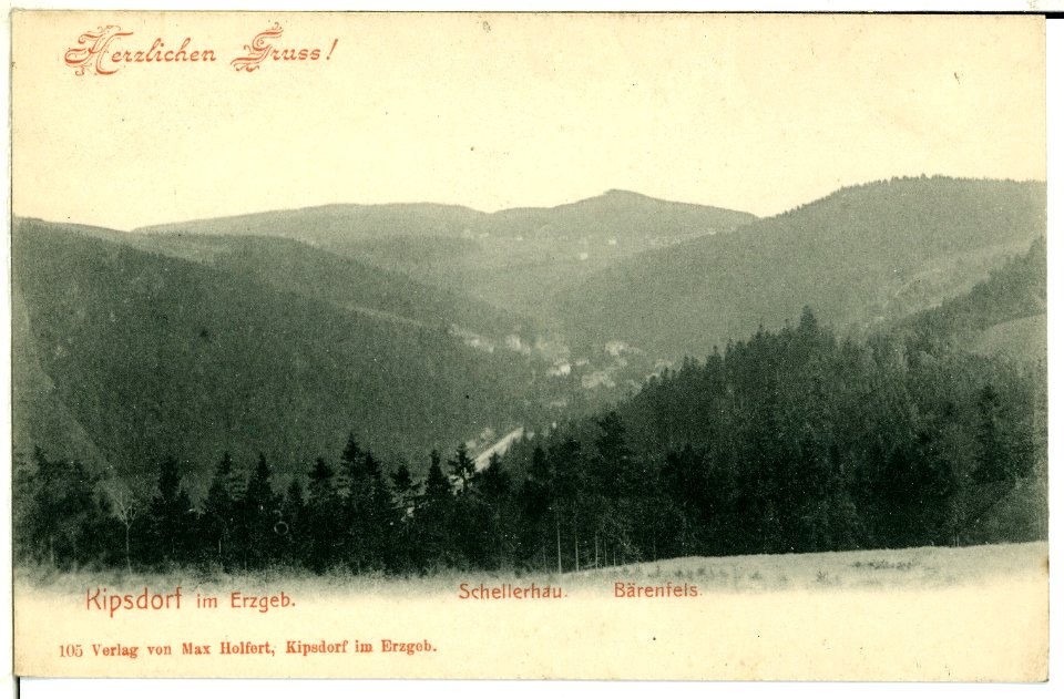 00105-Kipsdorf-1898-Blick nach Schellerhau und Bärenfels-Brück & Sohn Kunstverlag