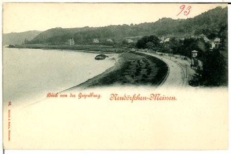 00093-Meißen-1898-Neudörfchen, Blick von der Geipelburg-Brück & Sohn Kunstverlag