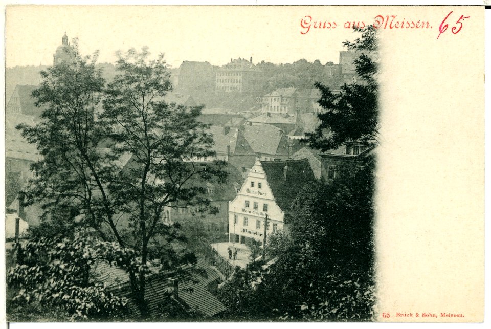 00065-Meißen-1898-Winkelkrug und Altstadt-Brück & Sohn Kunstverlag