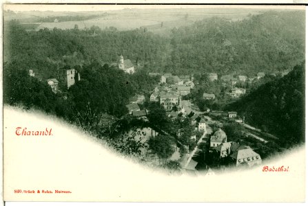 00840-Tharandt-1898-Blick ins Badetal auf Tharandt-Brück & Sohn Kunstverlag