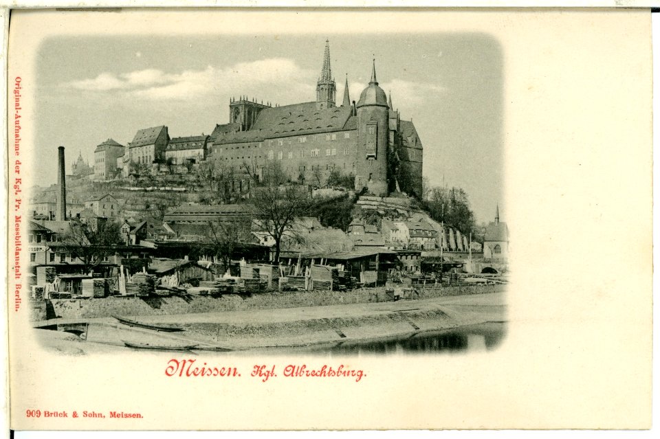00909-Meißen-1899-Burgberg mit Bischofssschloß-Brück & Sohn Kunstverlag