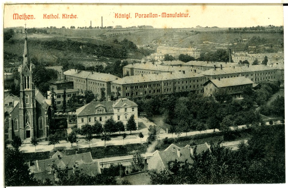 00654-Meißen-1898-Katholische Kirche, Porzellanmanufaktur-Brück & Sohn Kunstverlag