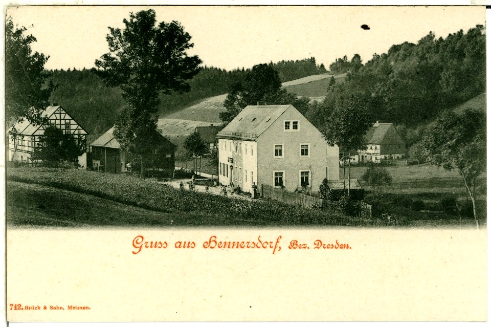 00742-Hennersdorf-1898-Ansicht-Brück & Sohn Kunstverlag