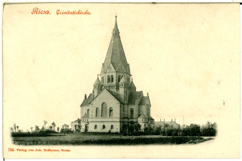 00755-Riesa an der Elbe-1898-Trinitatiskirche-Brück & Sohn Kunstverlag