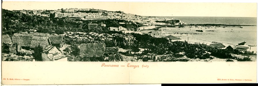 00858-Tanger-1898-Tanger Süd mit Strand und Mittelmeer-Brück & Sohn Kunstverlag
