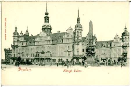 00885-Dresden-1898-Königliches Schloß-Brück & Sohn Kunstverlag