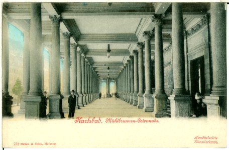 00792-Karlsbad-1898-Mühlbrunnen Colonade-Brück & Sohn Kunstverlag photo